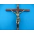 Krzyż drewniany na ścianę brąz rustykalny.Duży 45 cm Wersja LUX
